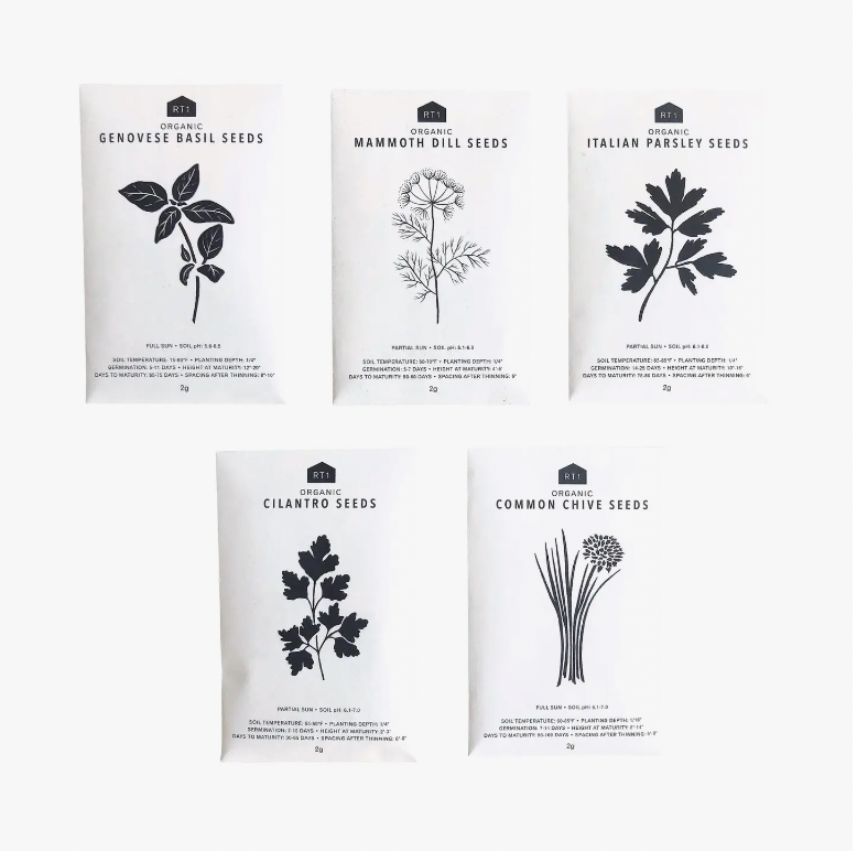 Culinary Herb Seed Packets  we