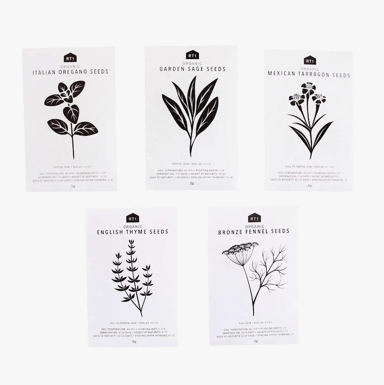 Culinary Herb Seed Packets  we